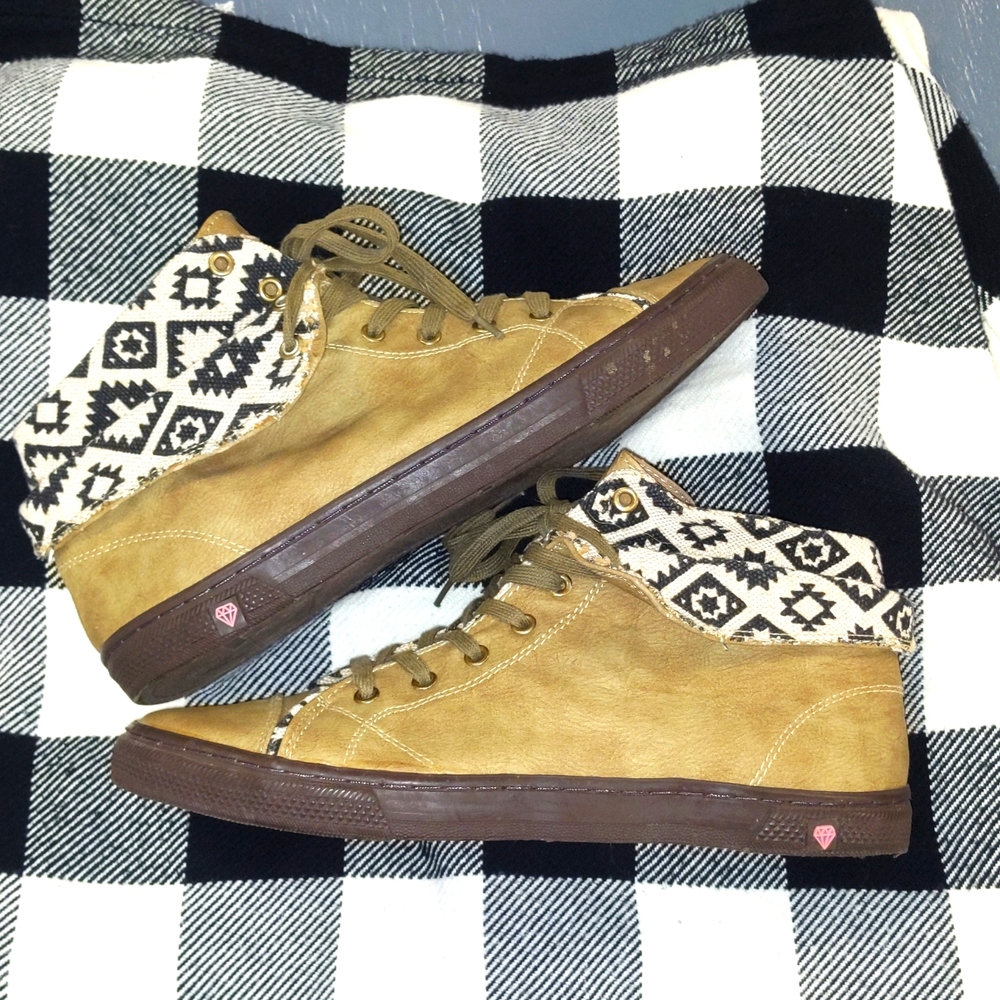 Aztec canvas shoes